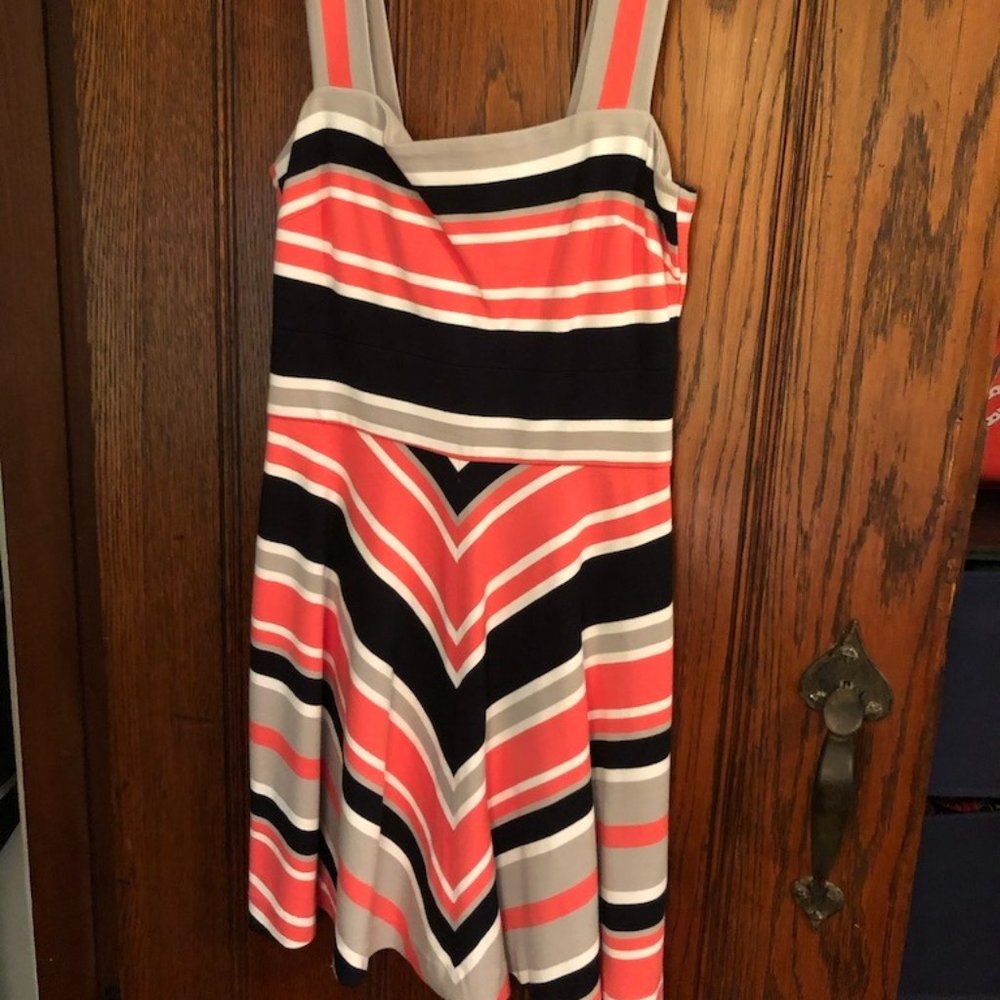 Banana Republic Milly Pink and Navy Dress